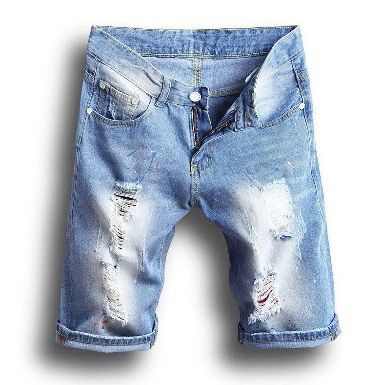 Maxime Ripped Jeans Shorts - MAXIME