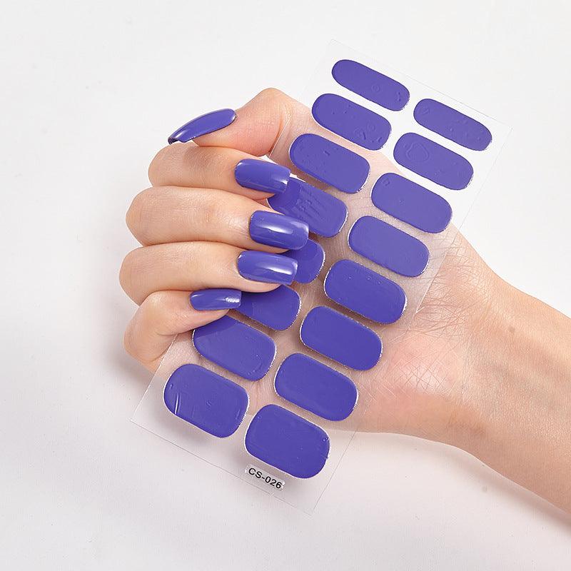 Nail Sticker Letter Color Nail Art Sticker Full Sticker - MAXIME