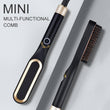 Mini Hair Straightener Brush Hot Comb Iron Ceramic - MAXIME