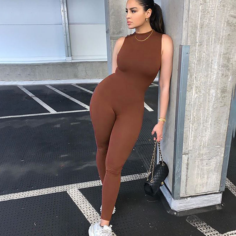 Women Sexy Skinny Sleeveless Jumpsuit