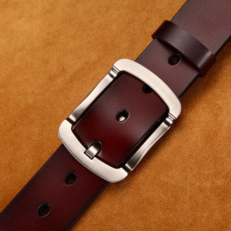 Leather Men's Belt Wide - MAXIME