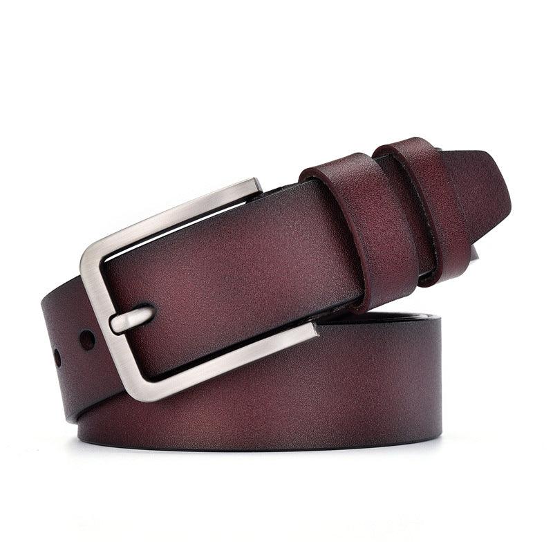 Leather Men's Belt Wide - MAXIME