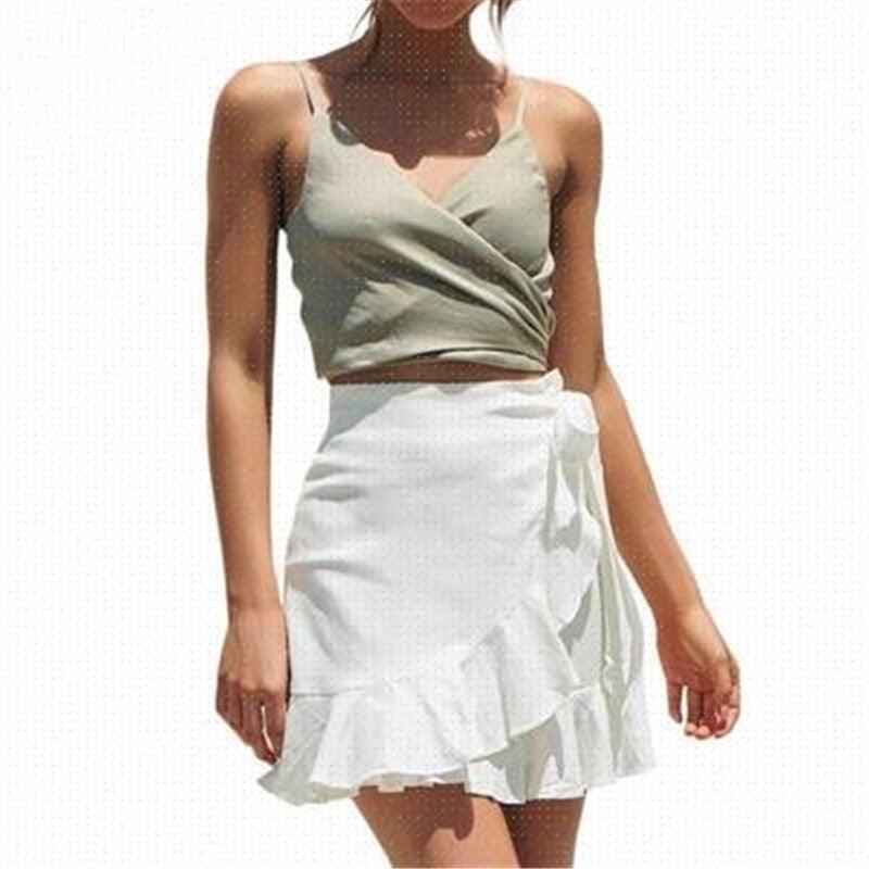 Skirt dresses Casual Elegant Waisted - MAXIME