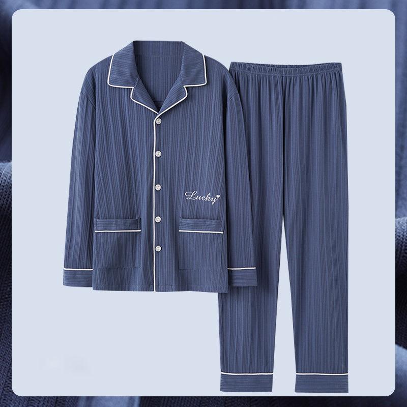 Men Pyjamas Spring And Winter Long Sleeves - MAXIME