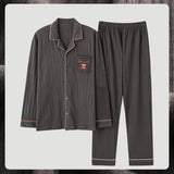 Men Pyjamas Spring And Winter Long Sleeves - MAXIME