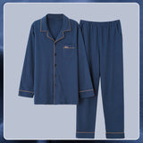 Men Pyjamas Spring And Winter Long Sleeves - MAXIME