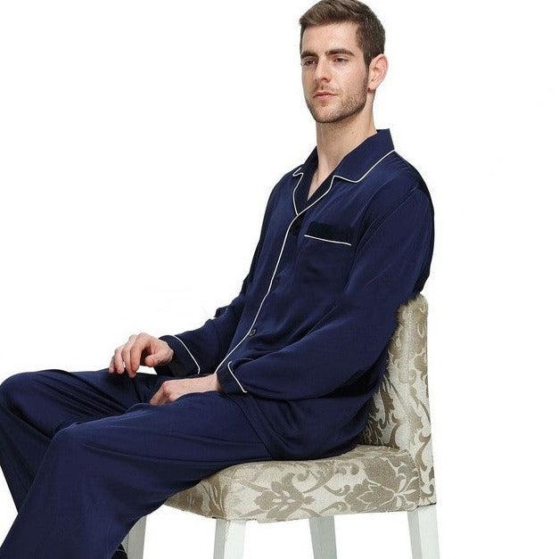 Mens Pajama Set Winter Sleepwear Men Homewear Warm Nightwear - MAXIME