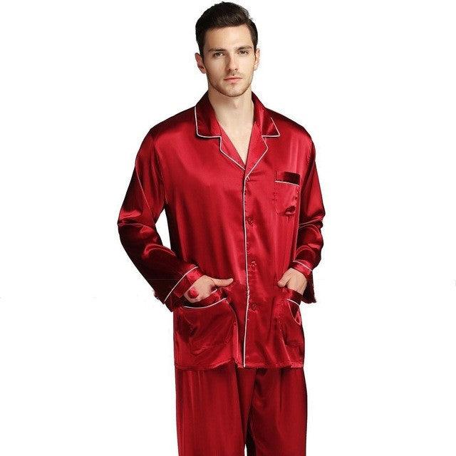 Mens Pajama Set Winter Sleepwear Men Homewear Warm Nightwear - MAXIME