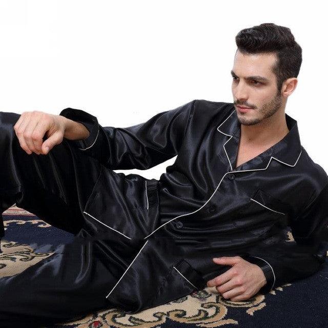 Mens Pajama Set Winter Sleepwear Men Homewear Warm Nightwear - MAXIME