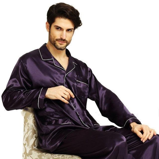 Mens Pajama Set Winter Sleepwear Men Homewear Warm Nightwear - MAXIME