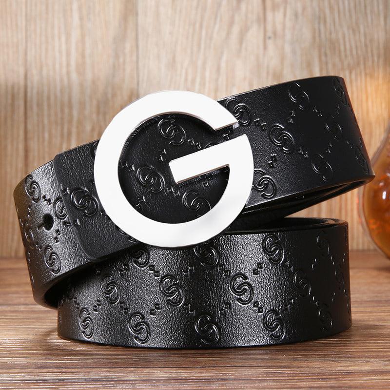 Letter G Smooth Belt Men - MAXIME