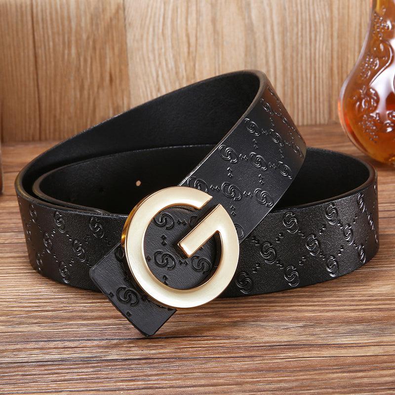 Letter G Smooth Belt Men - MAXIME