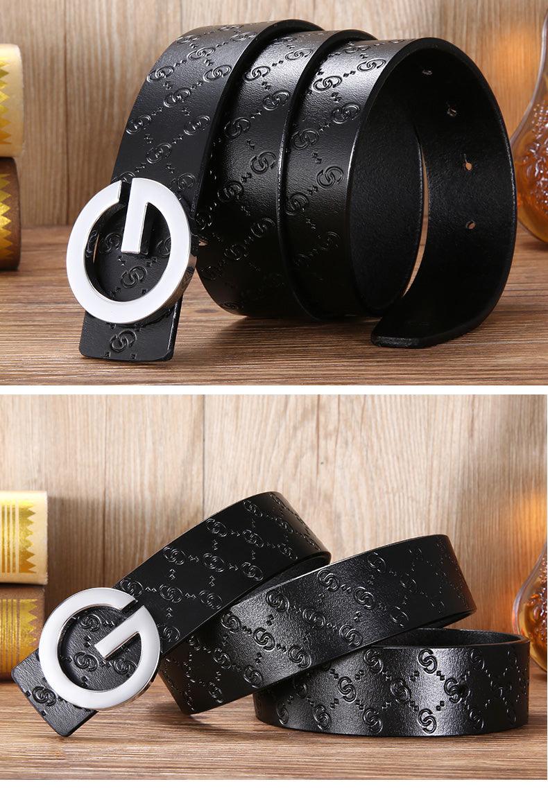 Letter G Smooth Belt Men - MAXIME