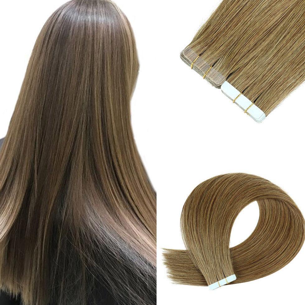 Double-sided Adhesive Hair Extension Piece PU Hair Wig - MAXIME