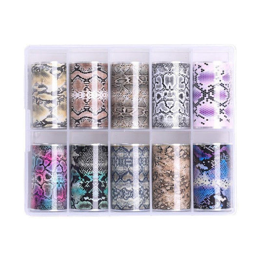 Ins Classic Manicure Nail Sticker Snake Star Set Sticker - MAXIME