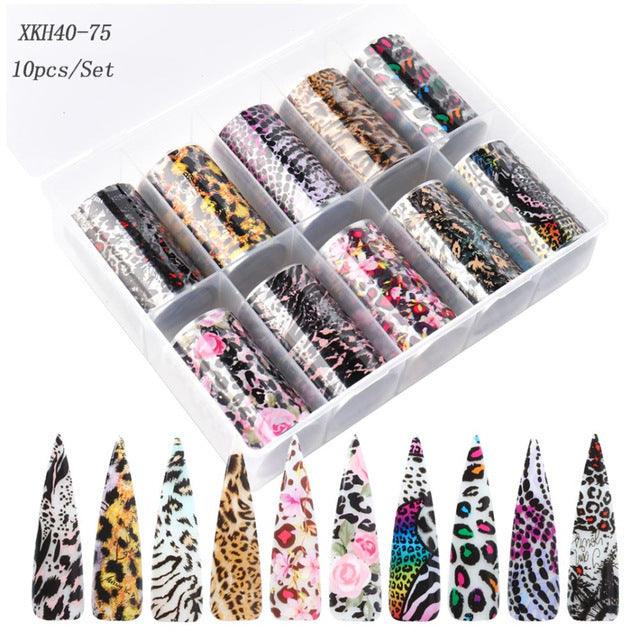 Nail Art Sticker Snake Skin Animal Grain Nail Star Paper Transfer Paper Laser Paper - MAXIME