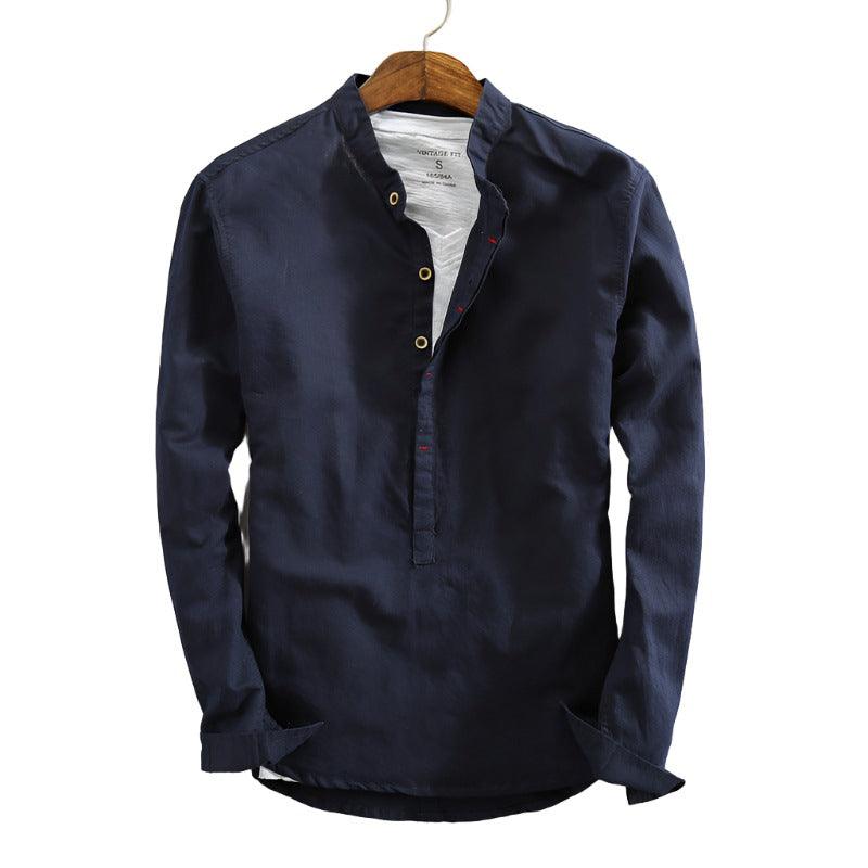 Spring New Men's Cotton And Linen Shirt - MAXIME