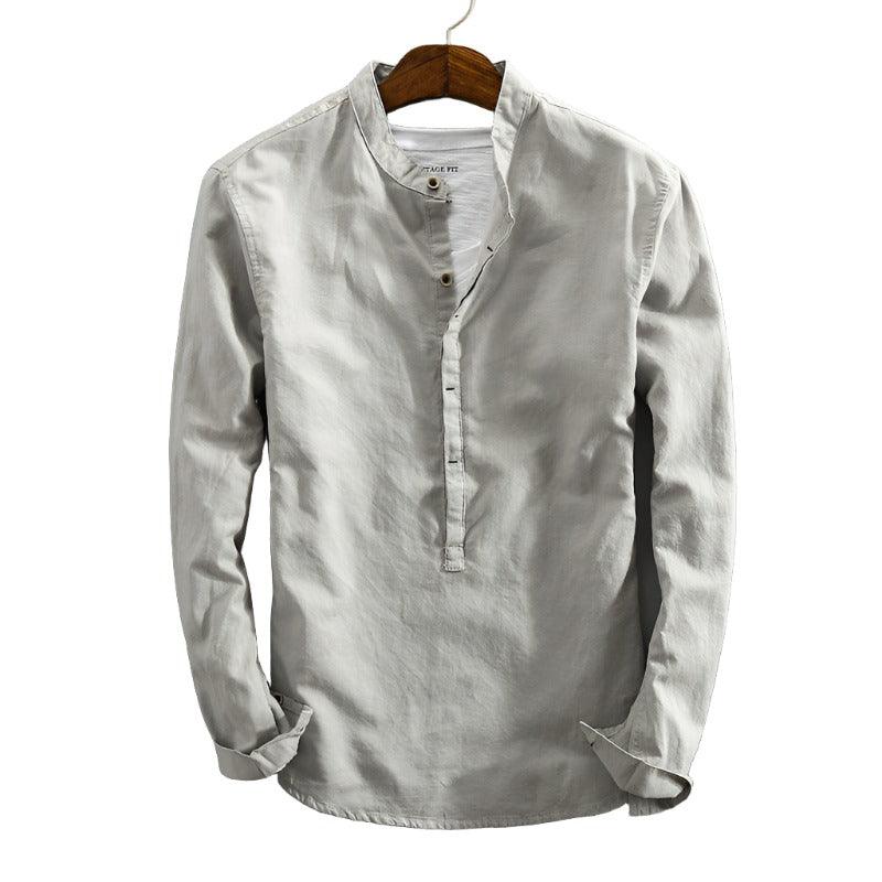 Spring New Men's Cotton And Linen Shirt - MAXIME