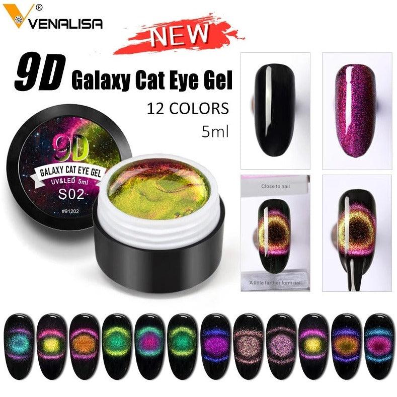 9D Gel Varnish Cat Eye Magic Chameleon Gel Multicolor 5ml Nail Gel Polish - MAXIME