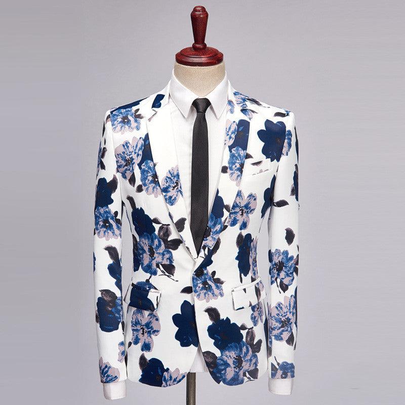 Men's Printed Suit Jacket - MAXIME