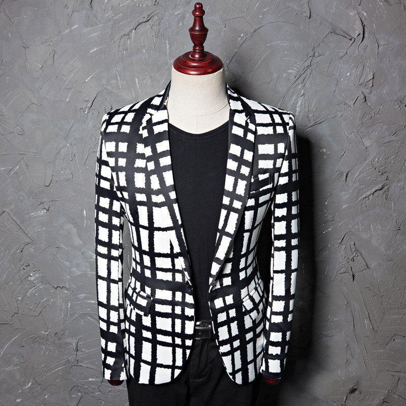 Men's Printed Suit Jacket - MAXIME