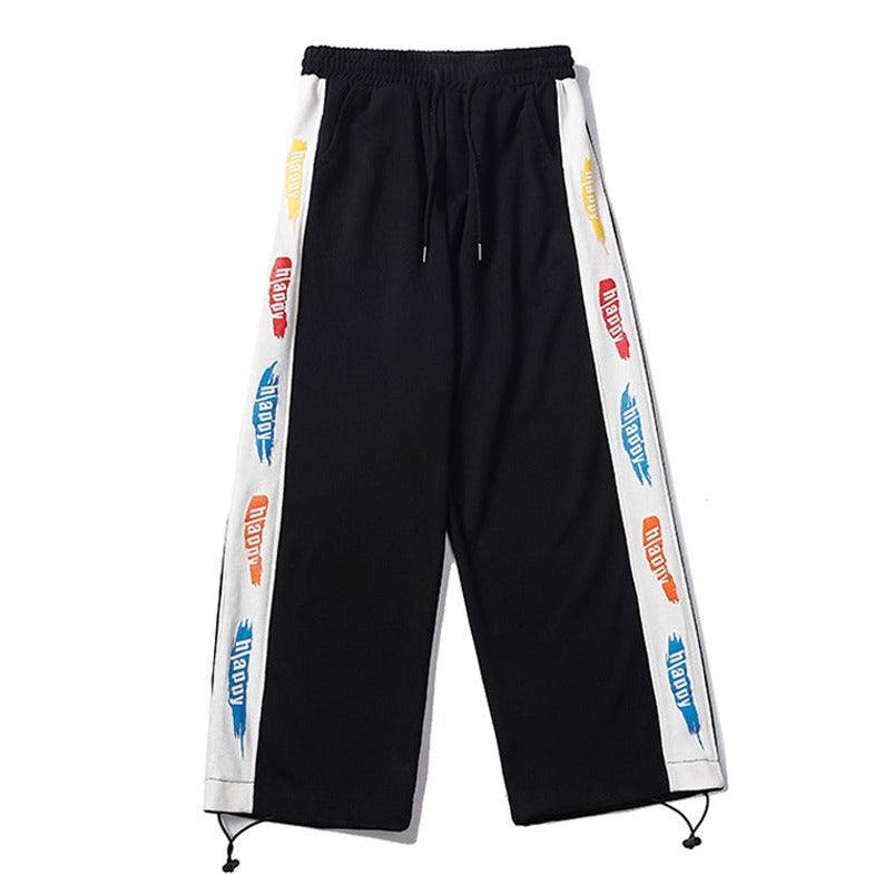 Men And Women Loose Straight-Waist Trousers - MAXIME