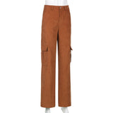 Women Big Pockets Cargo Pants - MAXIME