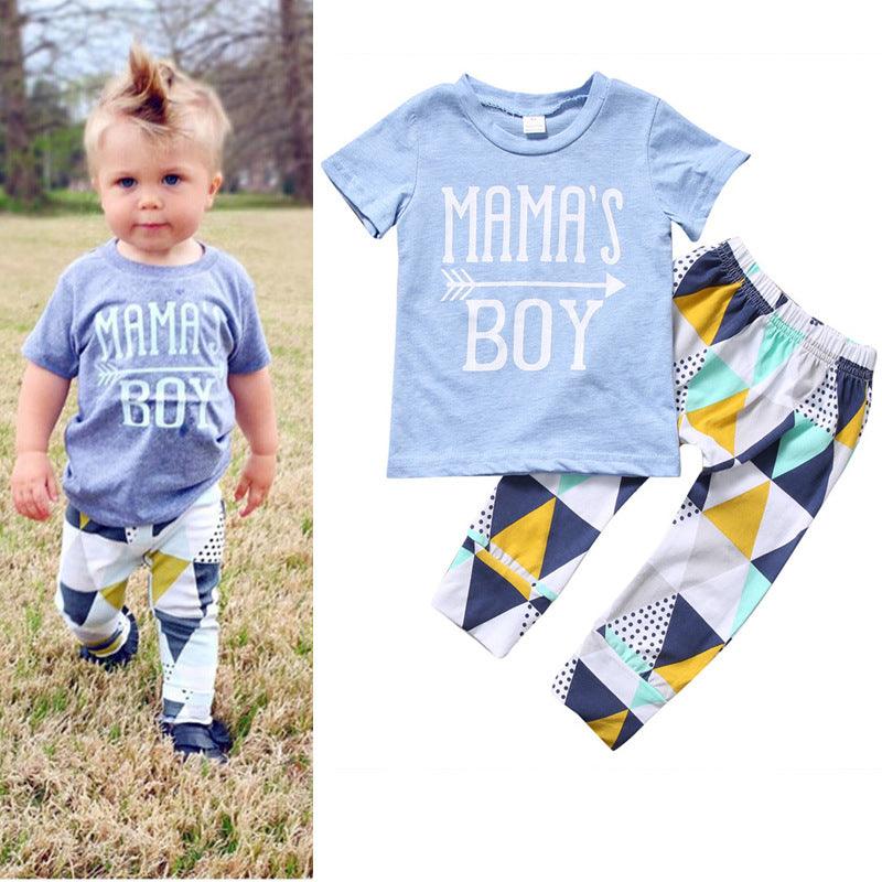 Boy Suit Short-Sleeved T-Shirt Two-Piece Suit - MAXIME