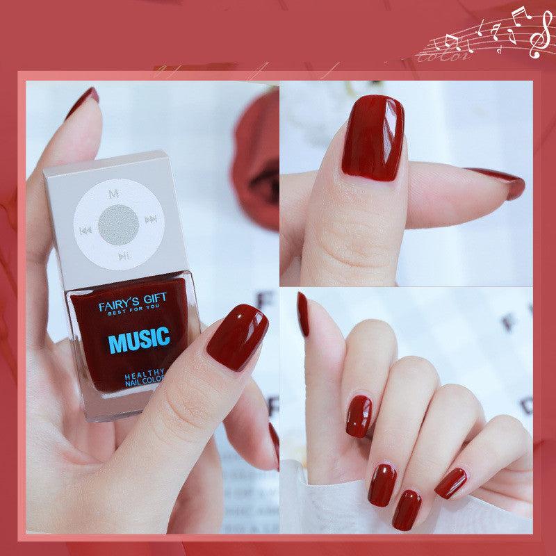 Odorless, Baking-free Nail Polish, Non-peelable Oily Nail Polish, Cherry Color Nail Polish - MAXIME