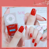 Odorless, Baking-free Nail Polish, Non-peelable Oily Nail Polish, Cherry Color Nail Polish - MAXIME