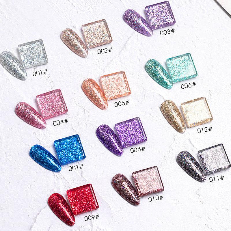 Flash Nail Polish New Super Flash Micro Diamond Nail Shop Special Sequins - MAXIME