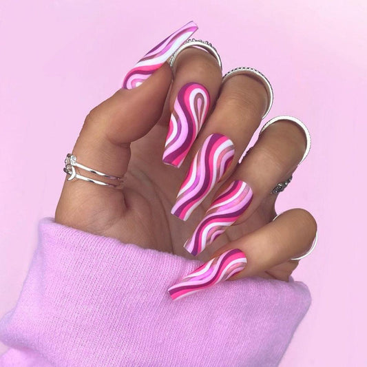 Detachable Artistic Wearable Finished Fake Nails - MAXIME