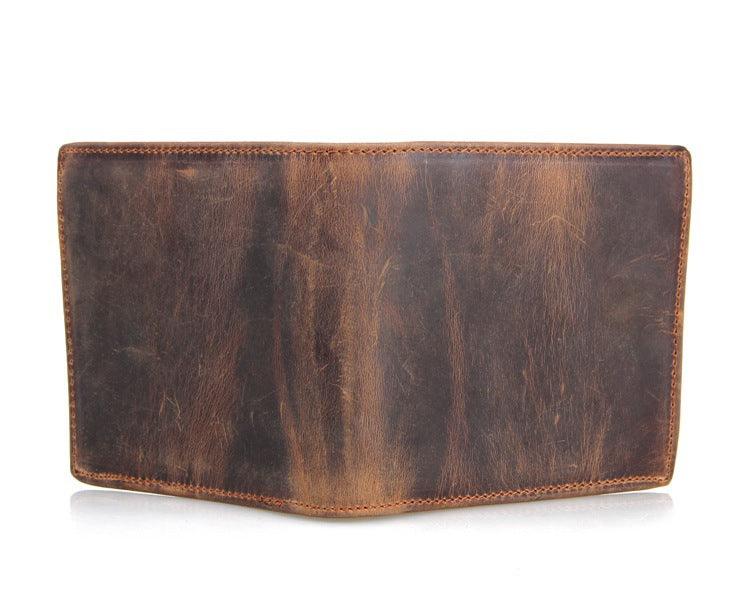 Men Leather Short Wallet Men'S Leather Wallet - MAXIME