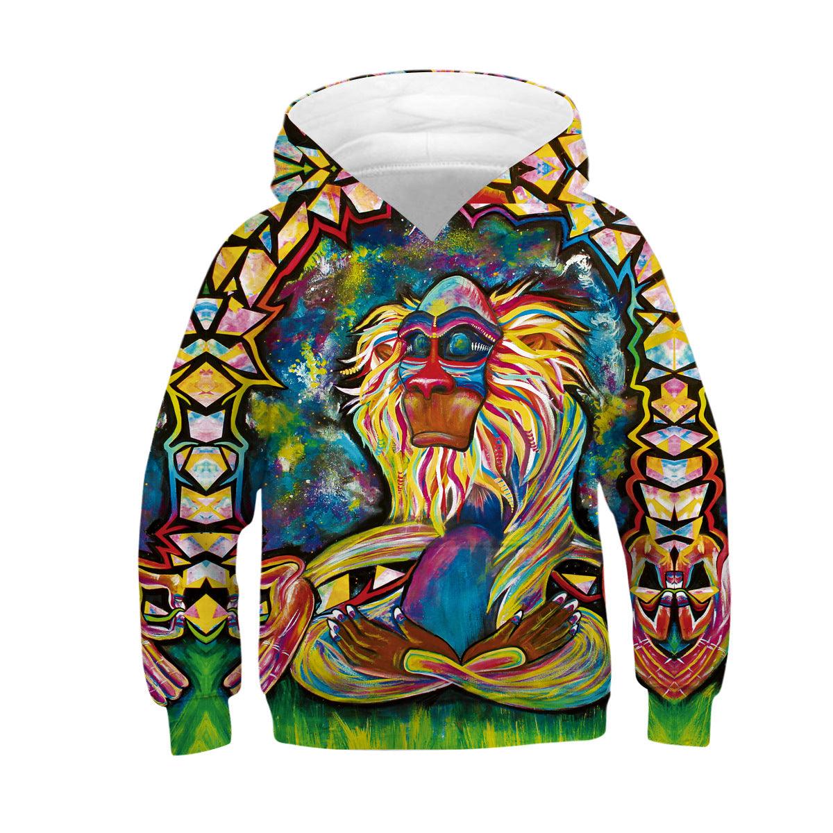 Digital Printed Children's Hooded Sweater For Kids - MAXIME