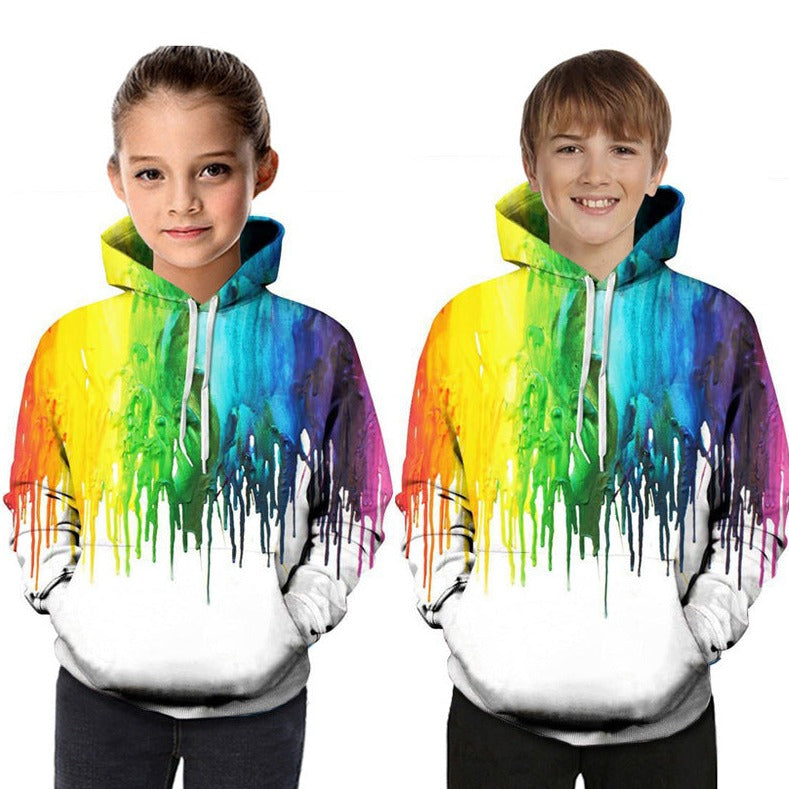 Digital Printed Children's Hooded Sweater For Kids - MAXIME