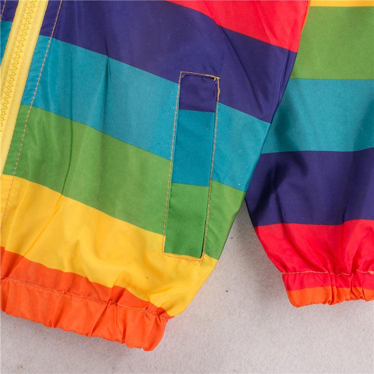 Rainbow Jacket Zipper Hooded - MAXIME