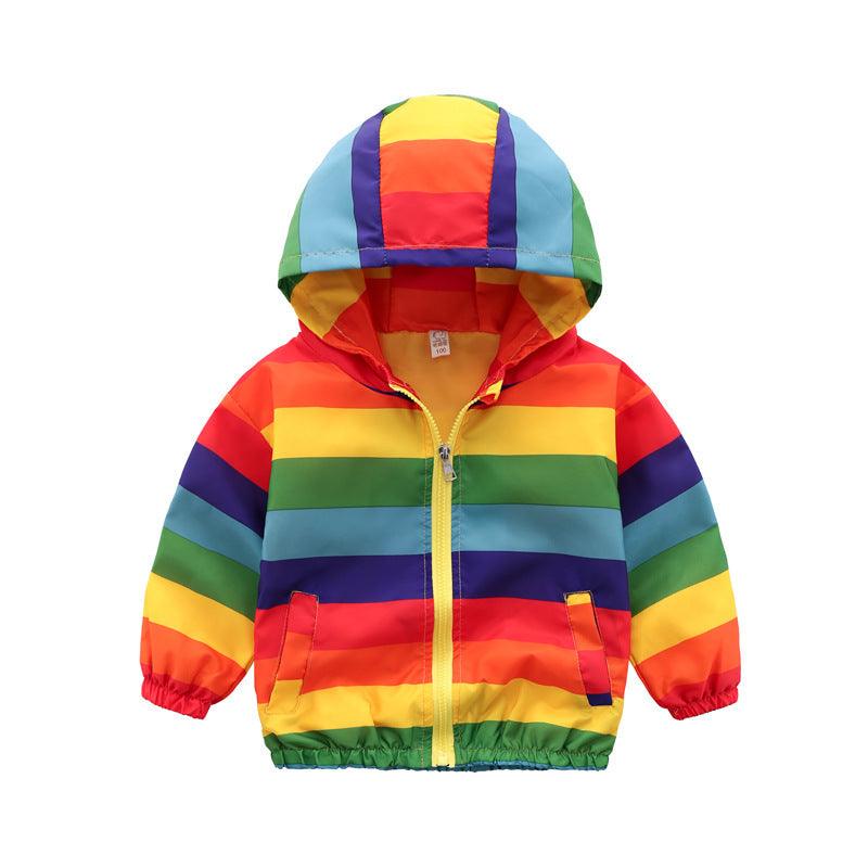 Rainbow Jacket Zipper Hooded - MAXIME