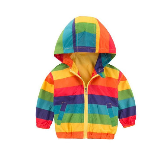 Rainbow Jacket Zipper Hooded - MAXIME