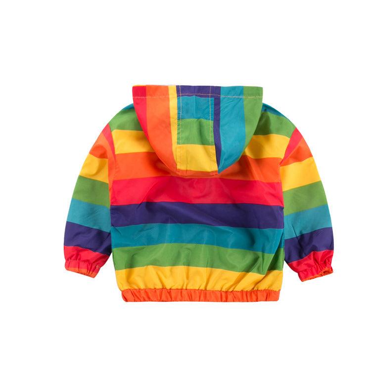 Rainbow Jacket Zipper Hooded - MAXIME