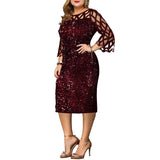 Women's Sexy Sequin Plus Size - MAXIME