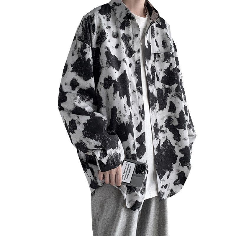 Maxime Tie Dye Cow Pattern Shirt Men - MAXIME