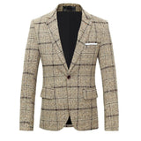 Maxime Slim-fitting Plaid Suits - MAXIME