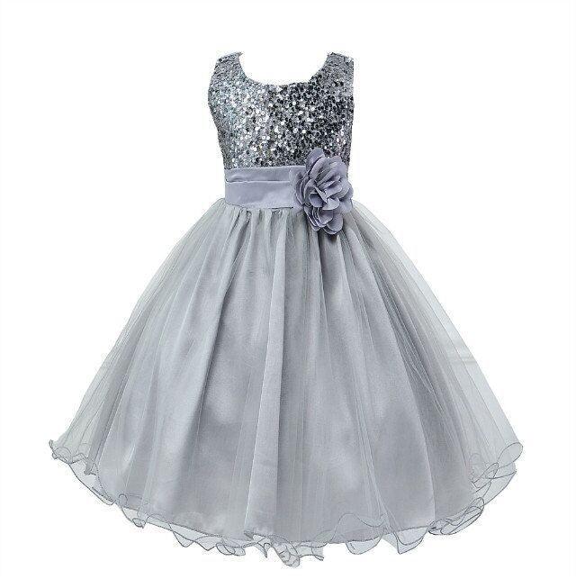 Baby Sequin Dress Flower Girl Wedding Princess Dress - MAXIME