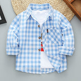 Boys Long Sleeve Plaid - MAXIME