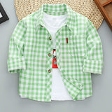 Boys Long Sleeve Plaid - MAXIME