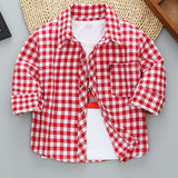 Boys Long Sleeve Plaid - MAXIME