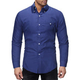 MAXIME Business Slim Pointed Collar Shirt - MAXIME