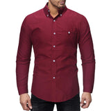 MAXIME Business Slim Pointed Collar Shirt - MAXIME