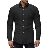 MAXIME Business Slim Pointed Collar Shirt - MAXIME