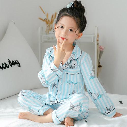 Big Children's Thin Cotton Pajamas Set - MAXIME